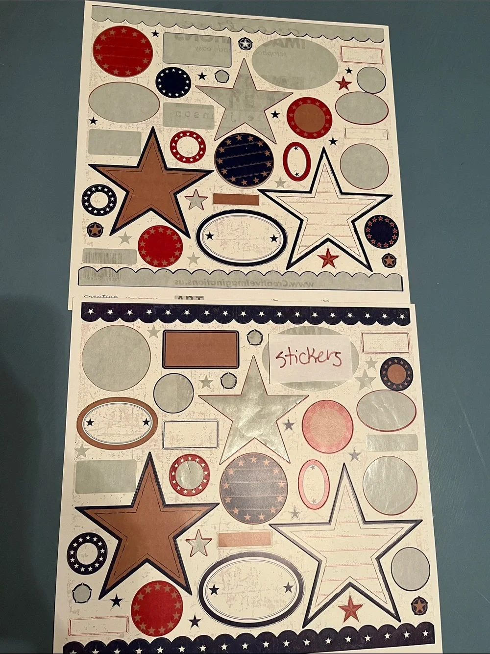 Patriotic July 4th Scrapbooking Lot | Papers, Stickers, Embellishments, Alphabet